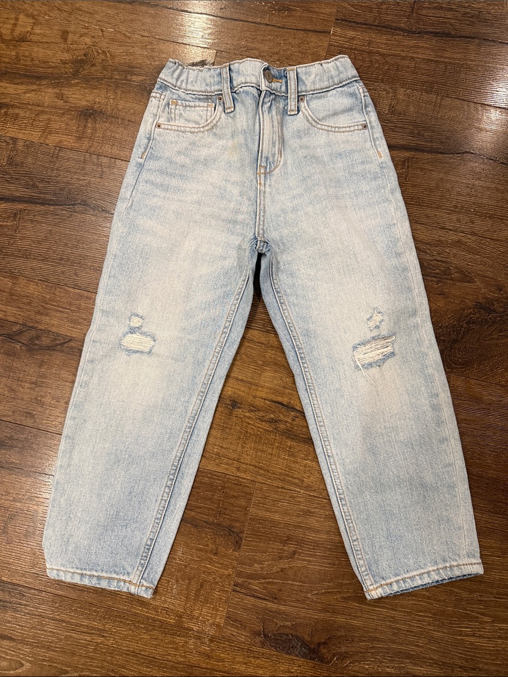 Old Navy Light Wash Distressed Girls Jeans